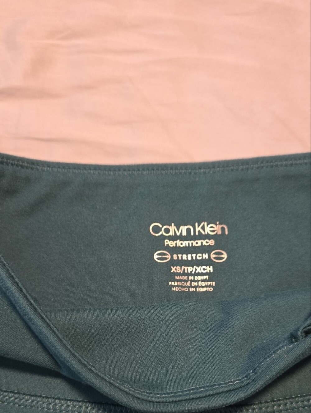 Calvin Klein Teal Athletic Bike Shorts - Picture 2 of 3